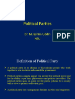 Political Parties: Dr. M Jashim Uddin NSU