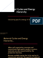 Material Cycles and Energy Hierarchy