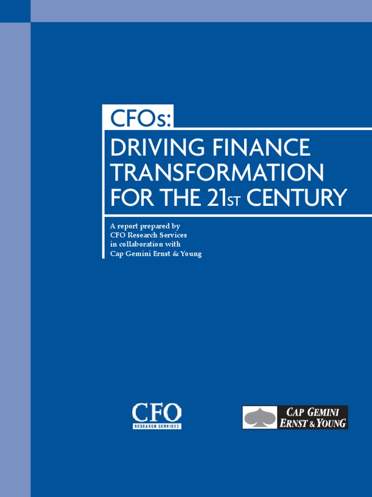 Cfos:: Driving Finance Transformation For The 21 Century | PDF | Chief ...