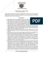 Proposicion para Delegar Personero Transitorio 2020 Mayo 2020