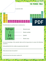 Hydrogen 1: Element Name Atomic Number Symbol Atomic Mass