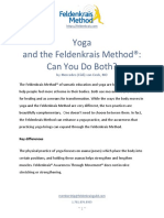 Yoga and The Feldenkrais Method®: Can You Do Both?: by Mercedes (Didi) Von Deck, MD