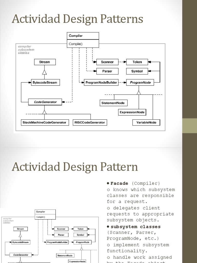 Facade Pattern | PDF | Class (Computer Programming) | Parsing