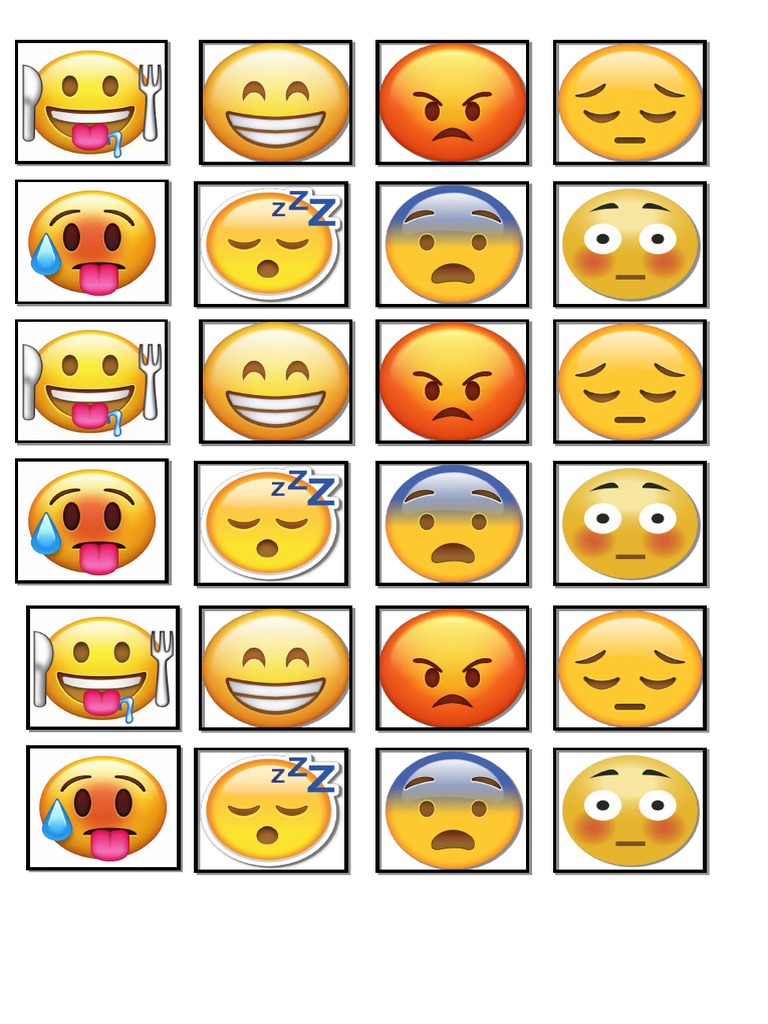 Flashcards Emojis PDF