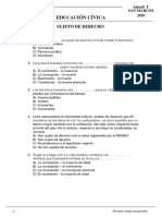 Práctica de Educación Cívica - Anual San Marcos - Semana 2