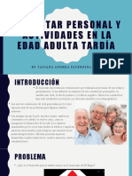 Bienestar Personal y Actividades en La Edad Adulta