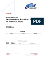 PO-ES-00X Levantamiento Resistivo, Acidez y de Potencial Redox