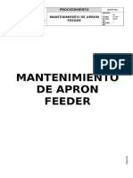 PETS Mantenimiento de Apron Feeder