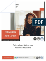 Mf0306 - 2 Elaboraciones Basicas para Pasteleria Reposteria A Distancia PDF