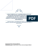 Caracteristicas de Los Pacientes Con Cancer Colorrectal