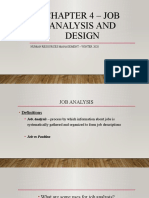 Chapter 4 - Job Analysis and Design