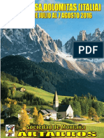 Dolomitas 2016 Documento Completo