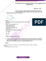 NCERT Solution For CBSE Class 10 Maths Chapter 9 Some Applications of Trigonometry