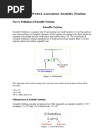 Maths Written Assessment 