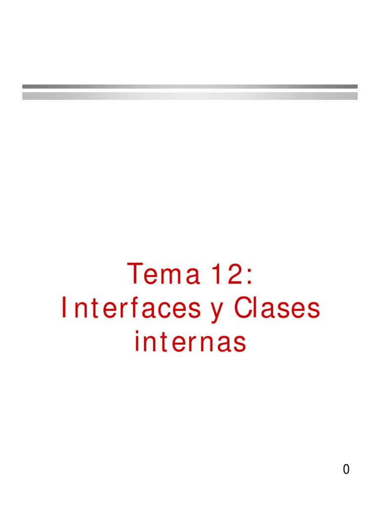 CursoJava12 Interfaces PDF | PDF | Clase (Programación informática ...