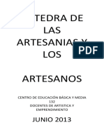 Cátedra de Las Artesanías y Los Artesanos