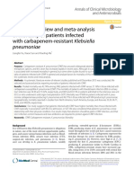 Systematic Review and Meta-Analysis of Mortality of Patients Infected With Carbapenem-Resistant Klebsiella Pneumoniae PDF