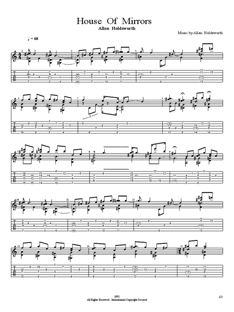 House of Mirrors Allan Holdsworth PDF Freedom Of Expression Law