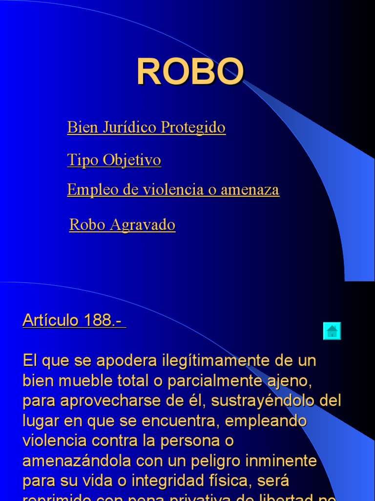 Robo Simple y Robo Agravado | PDF | Robo | Crimen y violencia