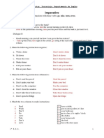 IMPERATIVE Exercises PDF