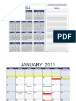 2011 Calendar PDF