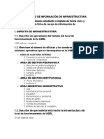 Ficha de Recojo de Información de Infraestructura