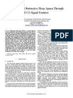 Detection of Obstructive Sleep Apnea Through ECG Signal Features