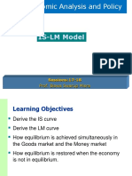 Macroeconomic Analysis and Policy: IS-LM Model