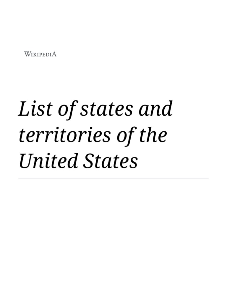 List of states and territories of the United States - Wikipedia