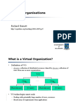 Virtual Organisations: Richard Sinnott