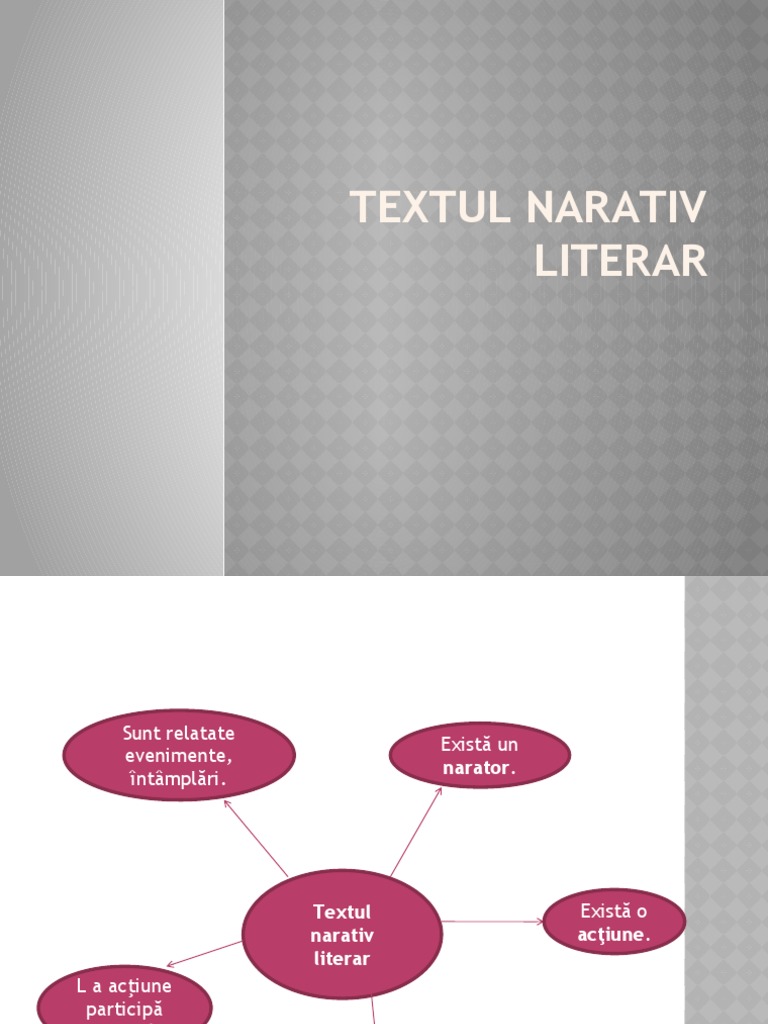 Textul Narativ Literar | PDF