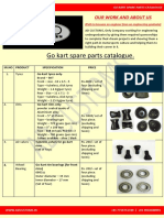 Go kart spare parts catalogue
