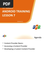 Android Training Lesson 7: FPT Software