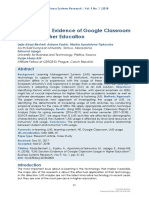 LMS Solution Evidence of Google Classroom Usage in PDF