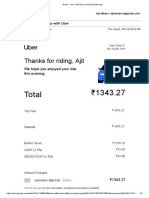 Gmail - Your Thusday 8 TH Aug Evening Trip With Uber For Study PDF