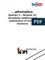 Mathematics Module 33 Visualizing Addition or Subtraction of Similar Fractions Revised