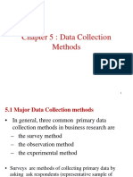 Chapter 5 DATA COLLECTION METHODS
