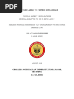 Offences Relating To Causing Miscarriage: Proposal Made By: Mukul Rathore Proposal Submitted To: Dr. Fr. Peter Ladis F