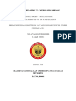 Offences Relating To Causing Miscarriage: Proposal Made By: Mukul Rathore Proposal Submitted To: Dr. Fr. Peter Ladis F