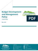 Budget Development and Management Policy