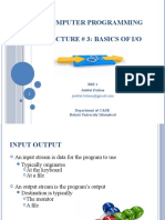 Basics of IO operation in c++ Programming 