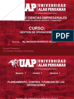 SEMANA 1 - GO-Planeamiento, Control y Funcion de Las Operaciones PDF