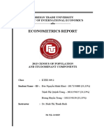 Econometrics Report: Foreign Trade University Faculty of International Economics - O0o