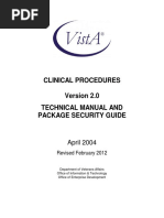 Clinical Procedures Technical Manual and Package Security Guide