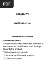 Creativity: Advertising Appeals