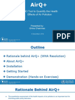 WHO Tool To Quantify The Health Effects of Air Pollution: Presented By: Ghina Chammas