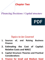 Chapter Two: Financing Decisions / Capital Structure