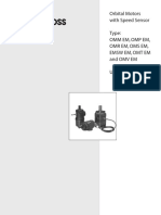Orbital Motors With Speed Sensor Type: Omm Em, Omp Em, Omr Em, Oms Em, Emsw Em, Omt em and Omv em User Manual