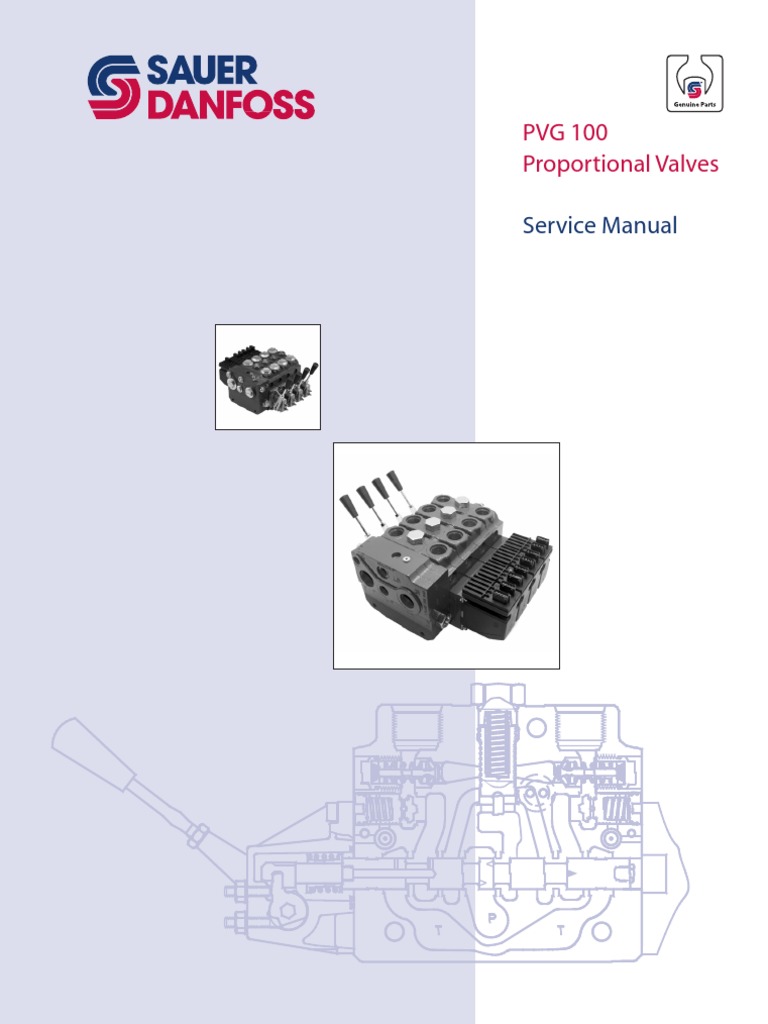 PVG 100 Proportional Valves Service Manual PDF Valve Actuator