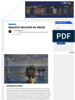 Realistic Negative Oil Prices